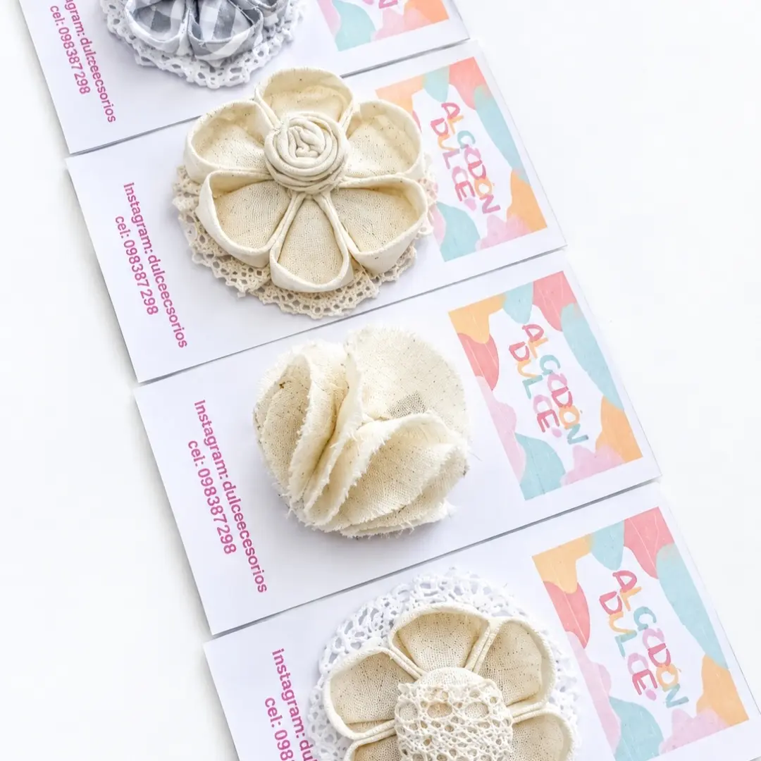 Accesorios artesanales de Algodón Dulce, emprendimiento de Artigas